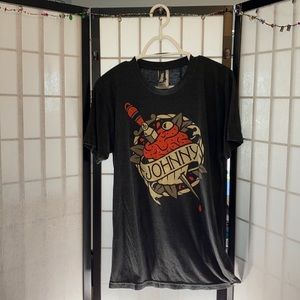 heather-black artsy t-shirt